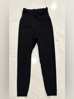 Aerie Offline Real Me Ruffle Crossover Black Leggings Medium